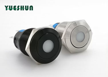 Çin Işıklı Güç Tipi 19mm Push Button, Su Geçirmez Push Button On Off Anahtarı Fabrika
