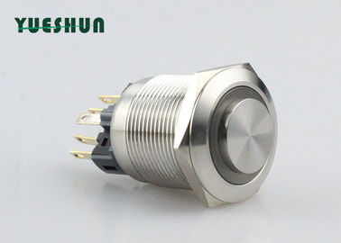 Çin Evrensel LED Mandallı Push Button, 25mm / 22mm Push Button Anahtarı Distribütör