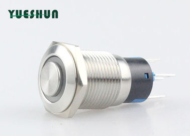 Çin Kendinden Kilitleme Metal LED Push Button Anahtarı Dayanıklı Normal Açık Normal Seçilmiş Fabrika