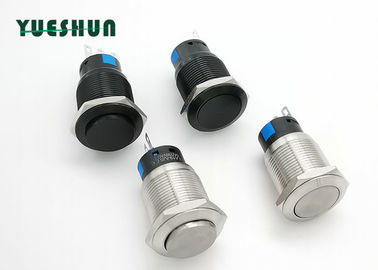 Çin Oksitlenmiş Alüminyum Push Button Anahtarı 19mm Montaj Deliği 5A 250V AC Fabrika