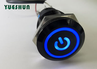 Çin Su geçirmez Işıklı Push Button Işık Anahtarı 19mm OEM ODM Mevcut Fabrika
