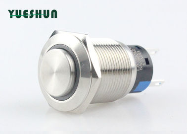 Çin 12 V Halka LED Metal Push Button Anlık Güç Anahtarı IP67 Yüksek Yuvarlak Kafa Fabrika